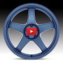 Motegi Racing MR151 CS5 Satin Metallic Blue Custom Wheels 5